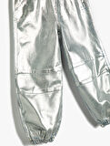 Varaklı Parlak Paraşüt Pantolon 