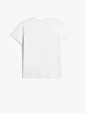 4SKB10299TK Koton Erkek Çocuk T-shirt BEYAZ