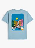 Koton Mavi Erkek T-Shirt 4SKB10325TK