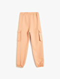 Jogger Kargo Pantolon Beli Lastikli Cepli