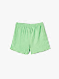 Bürümcük Mini Şort Beli Lastikli