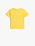 4SMB10169TK Koton Erkek Bebek T-shirt SARI