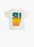 Koton Ekru Erkek T-Shirt 4SMB10190TK