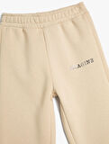 Basic Jogger Eşofman Altı Cepli Beli Bağlamalı Şardonlu