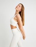 Sporcu Sütyeni Kaplı Kalın Askılı Kesik Yaka Slim Fit