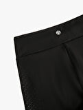 Spor Tayt Yüksek Bel Slim Fit Baskı Detaylı