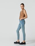 Yüksek Bel Skinny Kot Pantolon Cepli Pamuklu - Carmen Jean