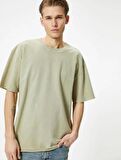 4SAM10314HK Koton Erkek T-shirt HAKİ