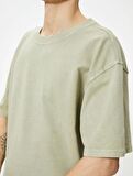 4SAM10314HK Koton Erkek T-shirt HAKİ