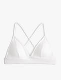 Üçgen Bikini Üstü Dokulu Çapraz Askılı Kaplı