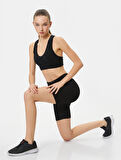 Biker Tayt Spor Yüksek Bel Slim Fit 