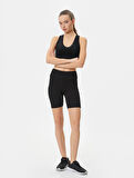 Biker Tayt Spor Yüksek Bel Slim Fit 