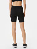 Biker Tayt Spor Yüksek Bel Slim Fit 