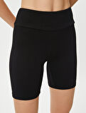 Biker Tayt Spor Yüksek Bel Slim Fit 