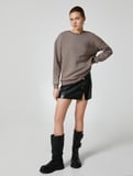 Basic Sweatshirt Bisiklet Yaka Uzun Kollu