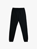 Basic Jogger Eşofman Altı Şardonlu Cepli Beli Bağlamalı