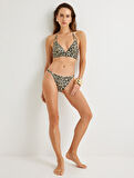 Leopar Desenli Slip Bikini Altı
