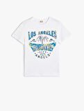 4SKB10493TK Koton Erkek Çocuk T-shirt BEYAZ