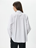 Uzun Kollu Gömlek Düğmeli Pamuklu Standart Kesim
