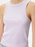 Basic Spor Atlet Bisiklet Yaka Fitilli Slim Fit