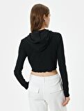 4SAK50276EK Koton Kadın T-shirt SİYAH