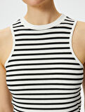 Fitilli Atlet Halter Yaka Standart Kesim