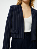 Blazer Ceket Kapaklı Cepli Standart Kesim