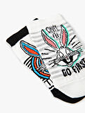 2'li Bugs Bunny Baskılı Çorap Seti Lisanslı