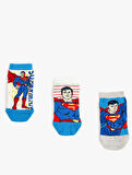 3'lü Superman Lisanslı Çorap Seti