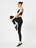 Sporcu Taytı Yüksek Bel Cepli Slim Fit