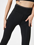Spor Tayt Yüksek Bel Biyeli Bilek Boy Slim Fit