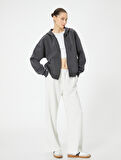 Kapüşonlu Oversize Kanguru Cepli Sweatshirt
