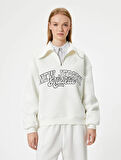 5WAL10061IK Koton Kadın Sweat EKRU