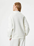 5WAL10061IK Koton Kadın Sweat EKRU
