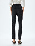 Yüksek Bel Kot Pantolon Dar Paça Push Up - Skinny Push Up Fit Jean