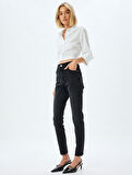 Yüksek Bel Kot Pantolon Dar Paça Push Up - Skinny Push Up Fit Jean