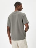 Basic Tişört Bisiklet Yaka Kısa Kollu