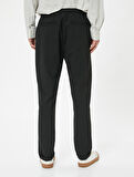 Chino Pantolon Slim Fit Beli Bağcıklı Katlamalı Paça Cep Detaylı