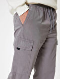 5WAM40004HW Koton Erkek Kanvas Pantolon GRİ