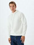 Kapşonlu Sweatshirt Basic Pamuk Karışımlı