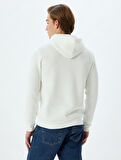 Kapşonlu Sweatshirt Basic Pamuk Karışımlı