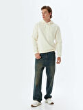 5WAM70001MK Koton Erkek Sweat EKRU