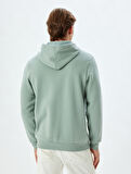 Şardonlu Pamuklu Basic Kapşonlu Sweatshirt