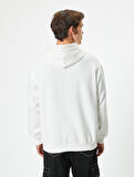 Oversize Sweatshirt Kapşonlu Uzun Kollu Kanguru Cep Detaylı