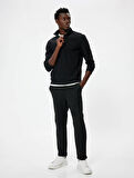 5WAM70041MK Koton Erkek Sweat SİYAH
