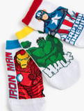 3'lü Lisanslı Marvel Baskılı Çorap Seti