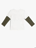 5WMB10045TK Koton Erkek Çocuk Sweat BEYAZ