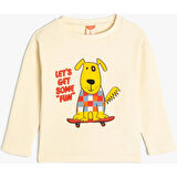 Koton Kids Kaykaylı Köpek Sweatshirt KOTON-5WMB10055TK534
