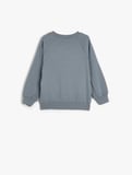Basic Sweat Uzun Kollu Şardonlu Pamuklu