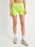 Spor Biker Tayt Ekstra Mini Yüksek Bel Slim Fit